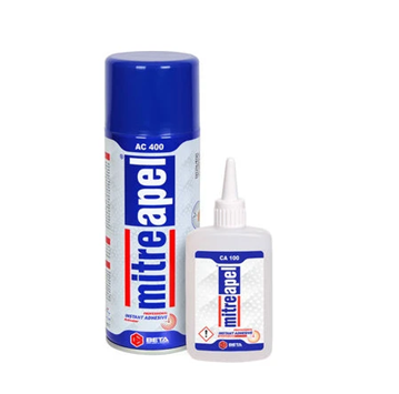 Apel AC400 Mitreapel Hızlı Yapıştırıcı Set 400 ml Aktivatör + 100 gr