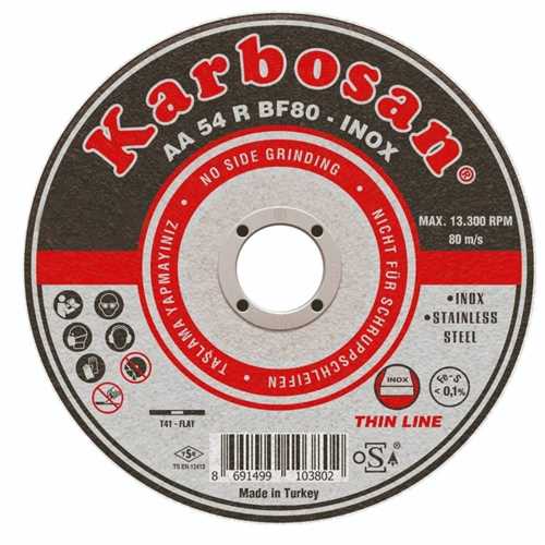 Karbosan İnox Kesme Taşı 115x1.0x22 mm