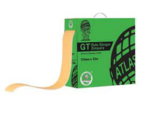 Atlas Green Rulo Sünger Zımpara 115 mm 25 Mt 400 Kum