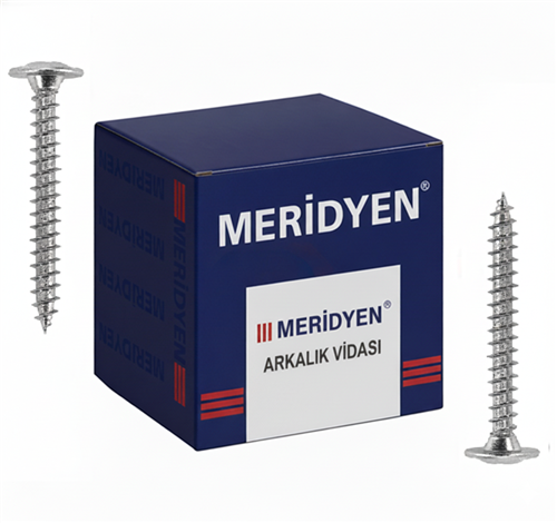 Meridyen Galvanizli Arkalık Vidası 3.5×25 mm 1000'li Paket