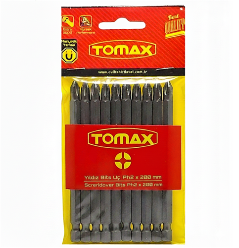 Tomax PH2x200 mm Yıldız Bits Uç