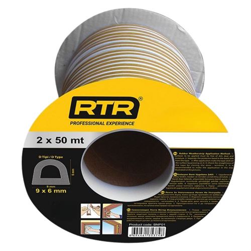 RtrMax Kauçuk İzolasyon Bandı Kahve Renk 100 Metre