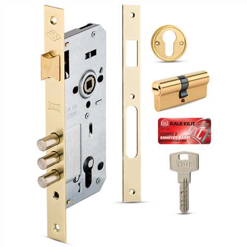 Kale 2000 Silindirli Daire Kilidi 3 Milli Nikel Kaplama 45 mm