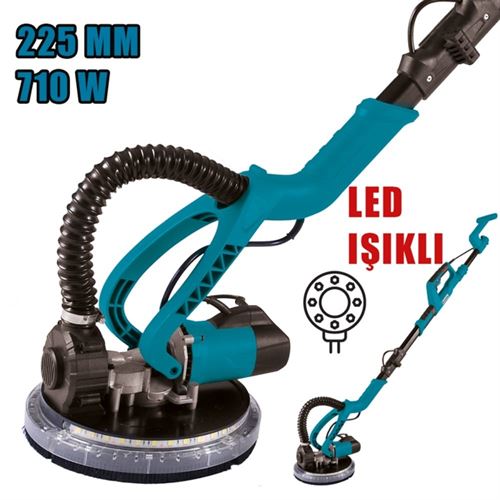 Catpower 3014 Duvar Alçıpan Zımpara Makinesi 225 mm 710 Watt Led Işık
