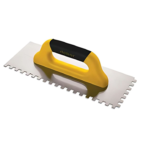 Dekor 829 Seramik Malası Yay Çeliği Kapalı Plastik Saplı 12x12 mm 35 cm