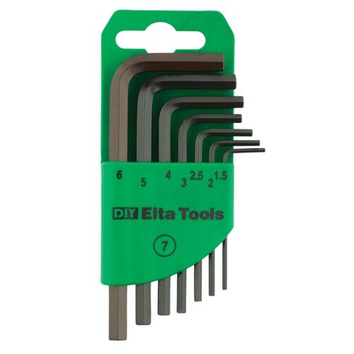 Elta 4908003107 Allen Anahtar Takımı Kısa Boy 7 Parça