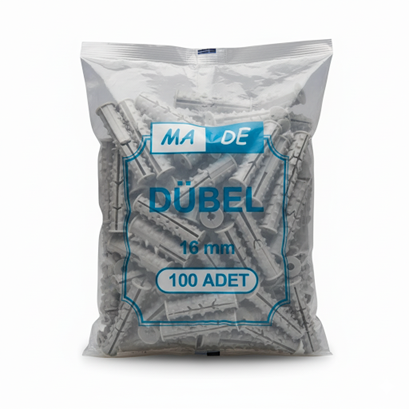 Made Ağır Yük Dübeli 16 mm 100'lü Paket