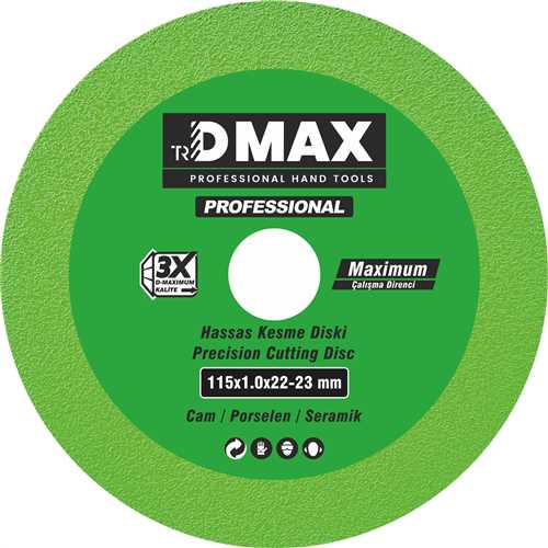 Dmax DMX4676 Cam Porselen ve Seramik Hassas Kesme Diski