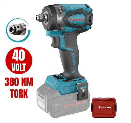 Catpower 4426 Kömürsüz Akülü Somun Sıkma 1/2''  Solo (Aküsüz) Paket