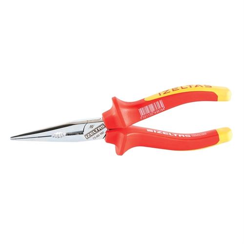 İzeltaş 3220136160 İzoleli Elektrikçi Kargaburun Pense Düz Uçlu 1000V 160 mm