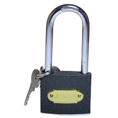 Dmax DMX4596 Gri Döküm Uzun Kancalı Asma Kilit 50 mm