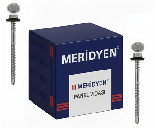 Meridyen Panel Vidası 5.5×105 mm 6 mm Delme Kapasiteli 200’lü Paket