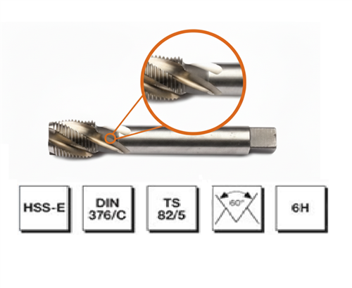 Mte HSS E DIN 376/C Metrik Helİis Makina Kılavuzu M22