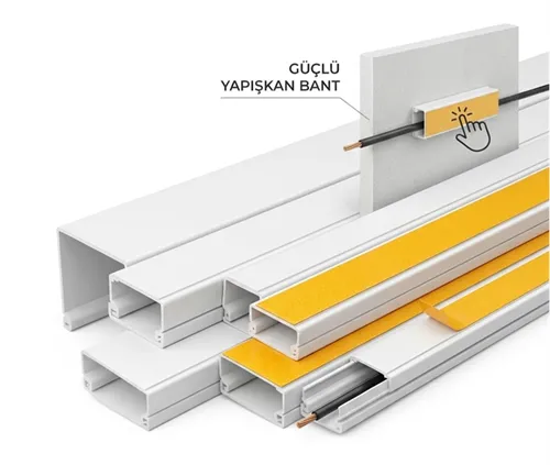 Master 505827 Pvc Kablo Kanalı Yapışkan Bantlı 40x25 mm