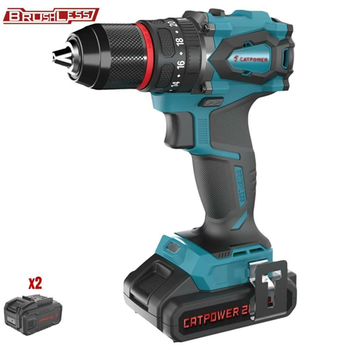 Catpower 4112 Akülü Darbeli Matkap Kömürsüz Motor 20V Li-Ion 2Ah