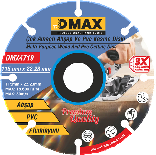 Dmax DMX4719 Çok Amaçlı Ahşap ve Pvc Kesme Testeresi