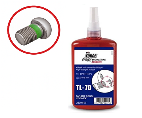 Ems Force TL-43 Orta Mukavemetli Civata Tutucu Sabitleyici 250 ml