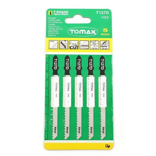 Tomax T127/D Dekupaj Testere Ağzı Alüminyum Kesim 5’li Paket