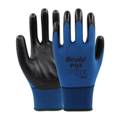 Beybi PN3 Mavi Polyester Eldiven No:9