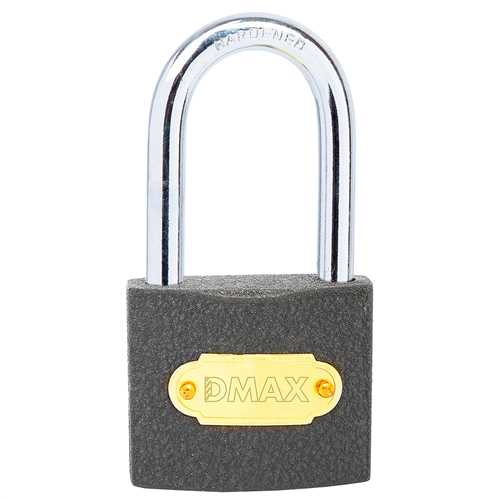 Dmax DMX4597 Gri Döküm Uzun Kancalı Asma Kilit 63 mm