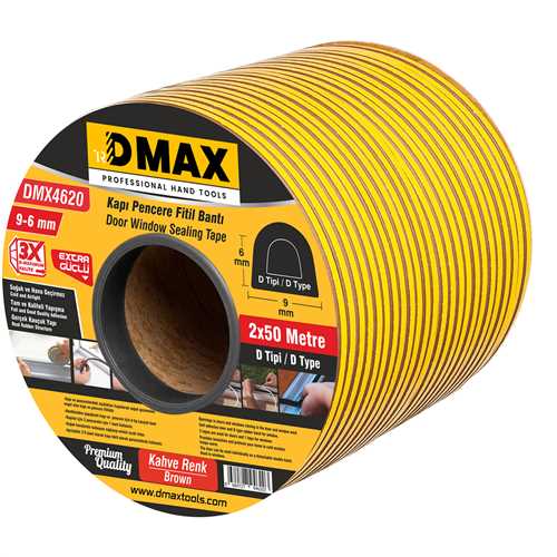 Dmax DMX4620 Kapı ve Pencere Fitil Bandı Kahve Renk