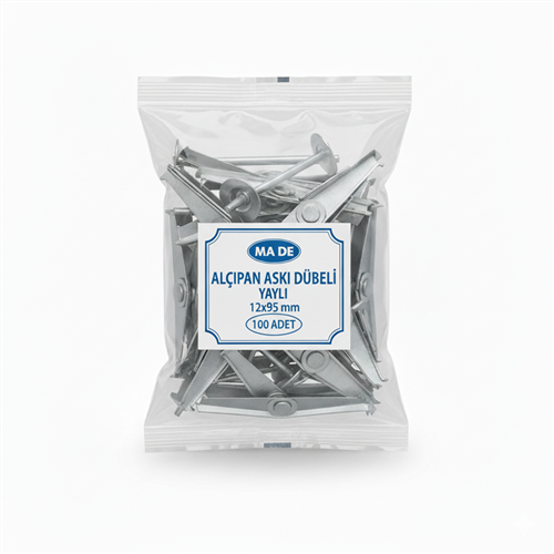 Made Alçıpan Askı Dübeli Yaylı 12x95 mm 100'lü Paket