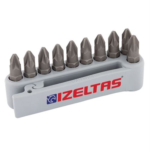 İzeltaş 4825000002 Pozidriv Bits Uç Seti PZ2x25 mm 10 Parça