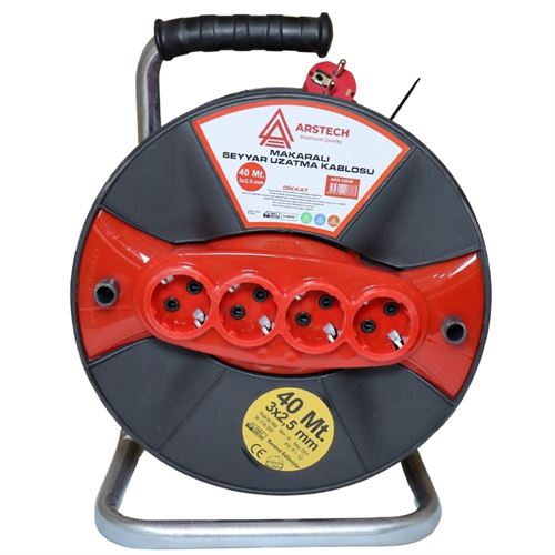 Arstech ARS32540 Seyyar Makara Kablo 3x2.5 mm 40 Metre