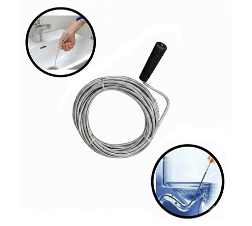 Eltos Lavabo Açma Sustası Tıkanıklık Giderici Spiral Tel 3 Mt