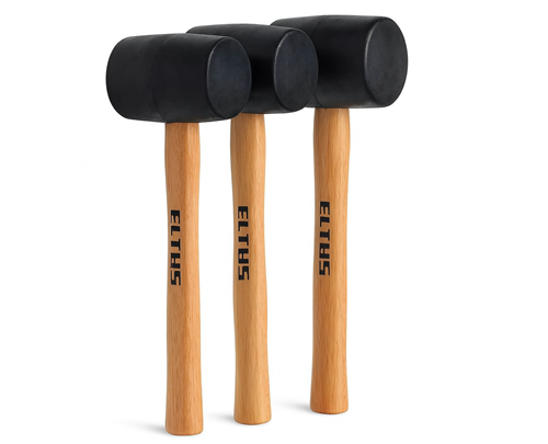 Eltos Ağaç Saplı Lastik Tokmak 60 mm