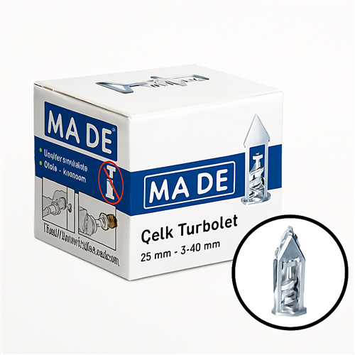 Made Çelik Turbolet Dübeli 40 mm 100'lü Paket