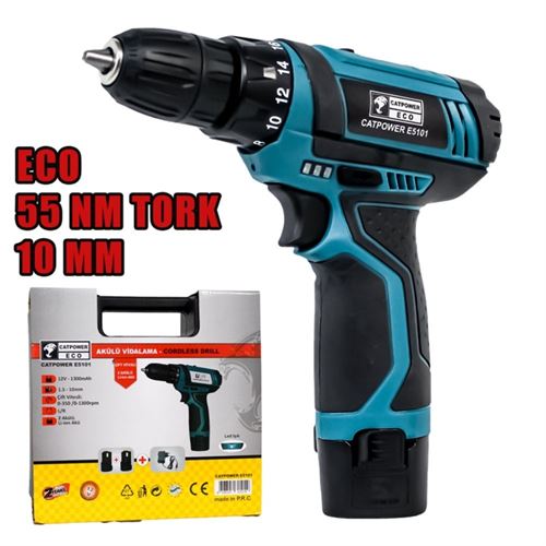 Catpower 5101 Akülü Matkap 12V 1.3Ah Çift Akülü