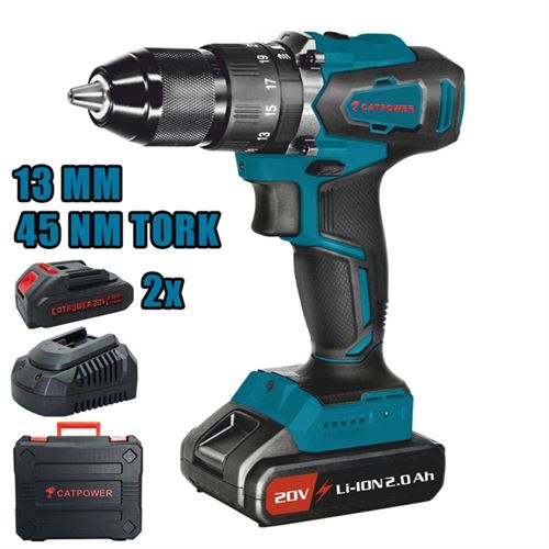 Catpower 4111 Akülü Darbeli Matkap 20V Li-Ion 4Ah