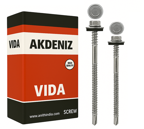 Akdeniz Panel Vidası 5.5x90 mm Kafa 6 mm 150'lİ Paket