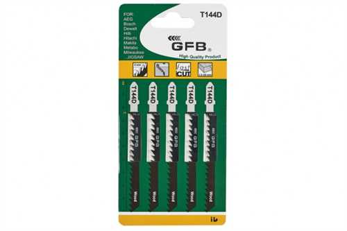 Gfb T344D Dekupaj Testere Ağzı Ahşap Kesim 5'li Paket