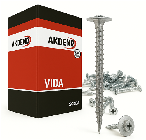 Akdeniz Arkalık Vidası 3.5x25 mm 1000'li Paket