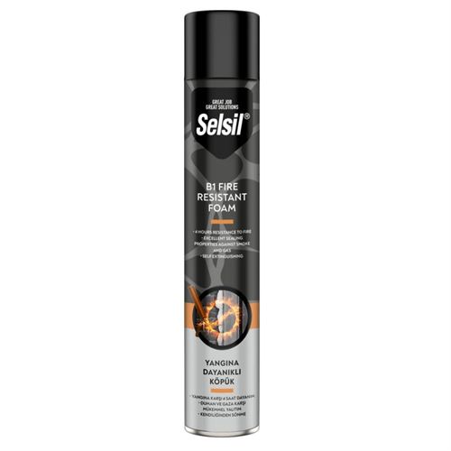 Selsil B1 Yangına Dayanıklı Köpük 750 ml Manuel 900 gr