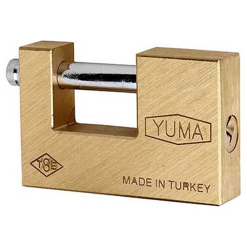 [11519] Yuma YM3068 Pirinç Gövde Kayar Milli Asma Kilit 68 mm