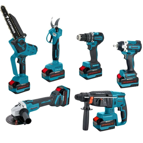 [72366] Catpower 1560 Profesyonel Kömürsüz Akülü Set 6’lı Takım 20V Li-Ion 4.0Ah