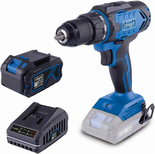 [72645] Scheppach C-DD45 Akülü Matkap Kömürlü Nm 45 Tork 20V 2.0Ah