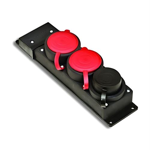 [9227] MASTER 2 TRİFAZE 1 MANOFAZE PRIZ KAUCUK 3 LU