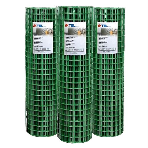 [28519] Aktel PVC Kaplı Puntalı Tel 50×50 mm – 150 cm / 19,5 kg Rulo