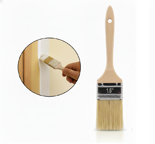 [68349] Yeşil Ahşap Lüks Kestirme Boya Fırçası 1.5''