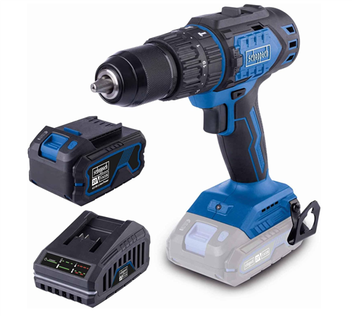 [72644] Scheppach BC-CD60 Akülü Darbeli Matkap Kömürsüz 60 Nm Tork 20V 2.0Ah