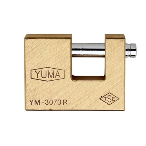 [11520] Yuma YM3070 Pirinç Gövde Kayar Milli Asma Kilit 70 mm