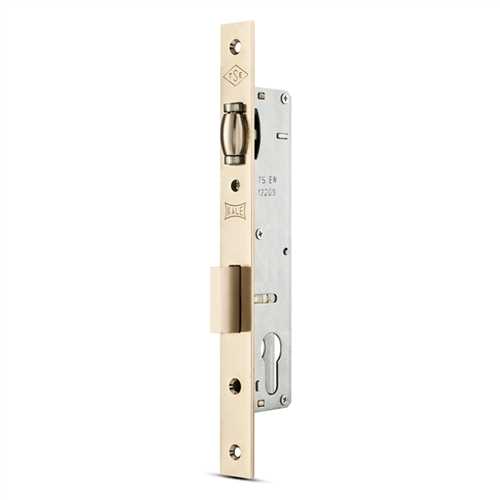 [8713] Kale 155/20U Silindirli Dar Kilit Makaralı 20 mm Nikel 62 mm Barelli