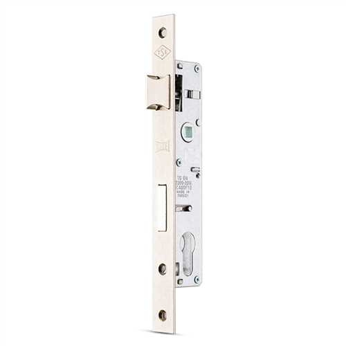 [8709] Kale 153/20U Silindirli Dar Kilit Barelli Nikel Kaplama 20 mm