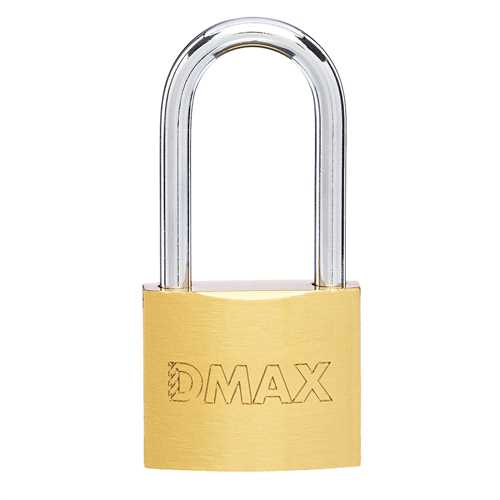 [73572] Dmax DMX4605 Sarı Uzun Kancalı Asma Kilit 63 mm