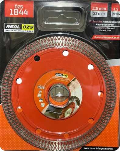 [54509] Özs Seramik Kesici Disk Hassas Kesim 115x1 mm