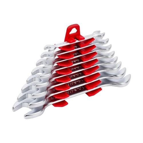 [12044] İzeltaş 0100002108 İki Ağız Anahtar Takımı Kısa Boy 8 Parça